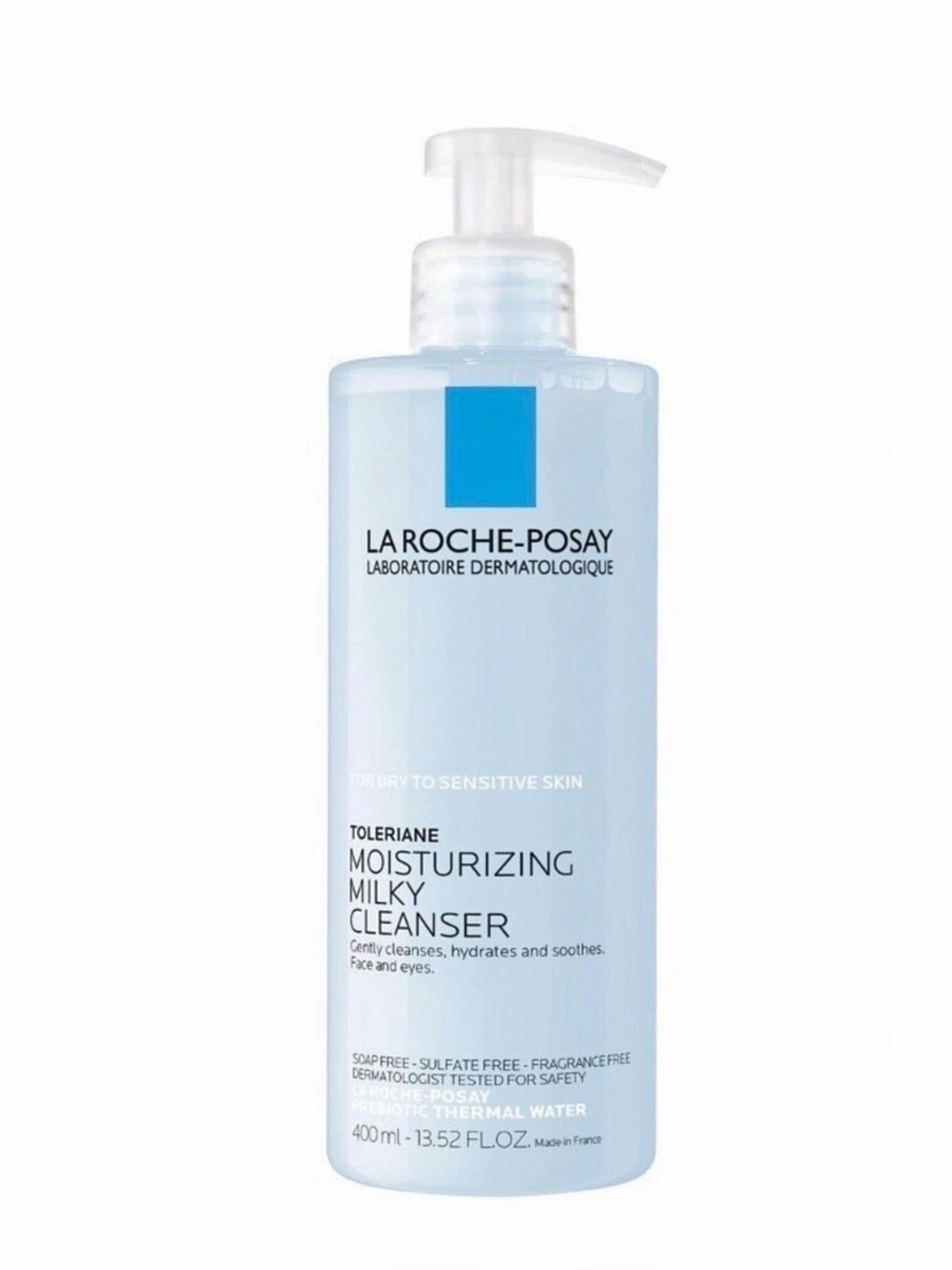 -2- La Roche-Posay Toleriane Moisturizing Milky Cleanser 400 mL Facial Cleanser